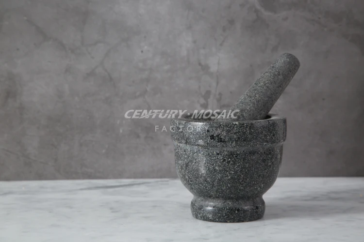 Mortar And Pestle Set Granite Polished Herb & Spice Tools Mortar And