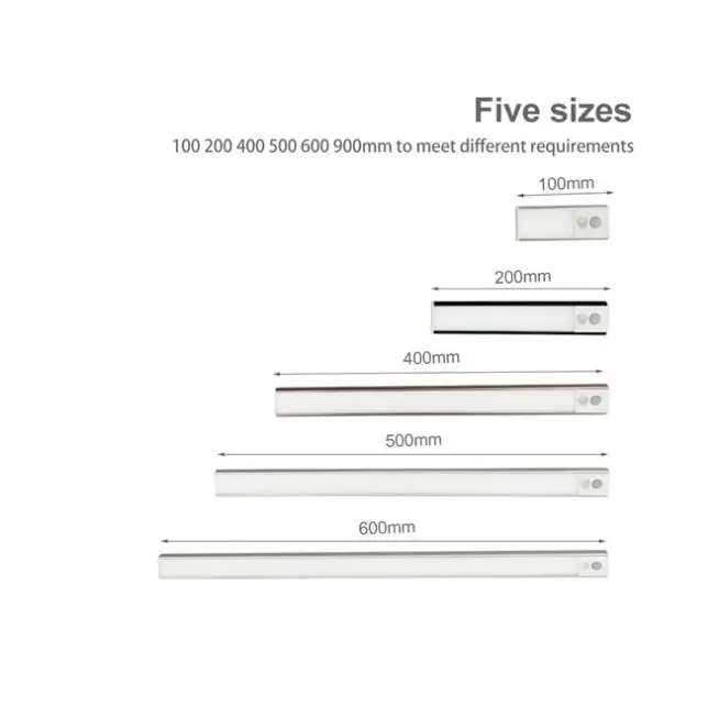 
Hot Sell 2019 Motion Sensor Wardrobe Led Cabinet Tube Light 18W 300mm For Sale 