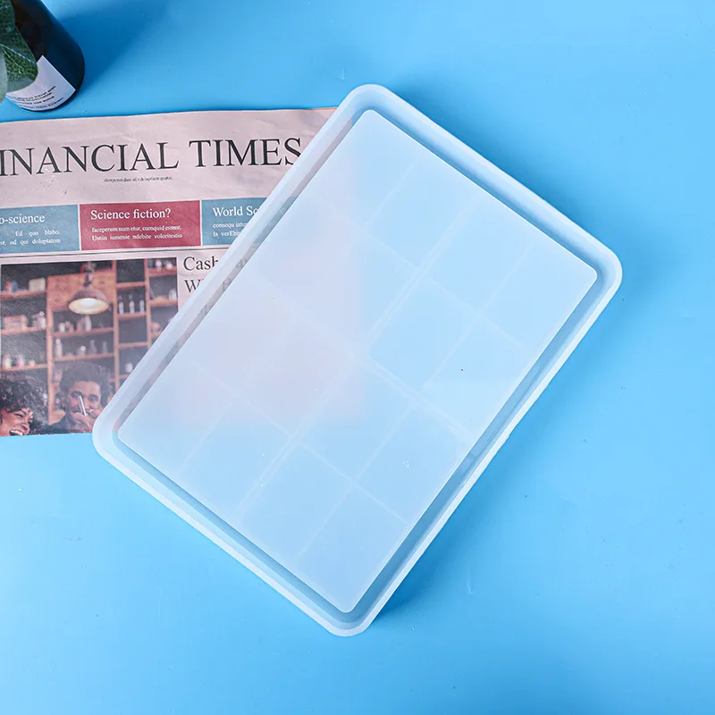 

R309 DIY Large size Coaster Silicone Mold Tray Resin Jewelry Making Mold Rolling Plate Tray Resin Molds, Stocked / cusomized