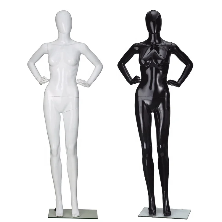 

FP-Female Hot Sale Cheap Mannequin Wholesale Plastic Female Mannequin Women for Store Display, White / black
