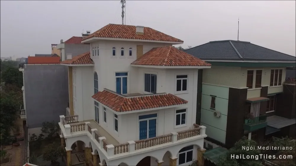 Terracotta roofing tiles