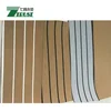 synthetic teak decking in Teak with black/white/gery caulking rolls synthetic teak decking