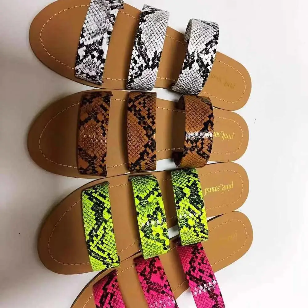 

VMAE Four Colors Summer Women Beach Shoes Slippers Ladies Flat Sandals
