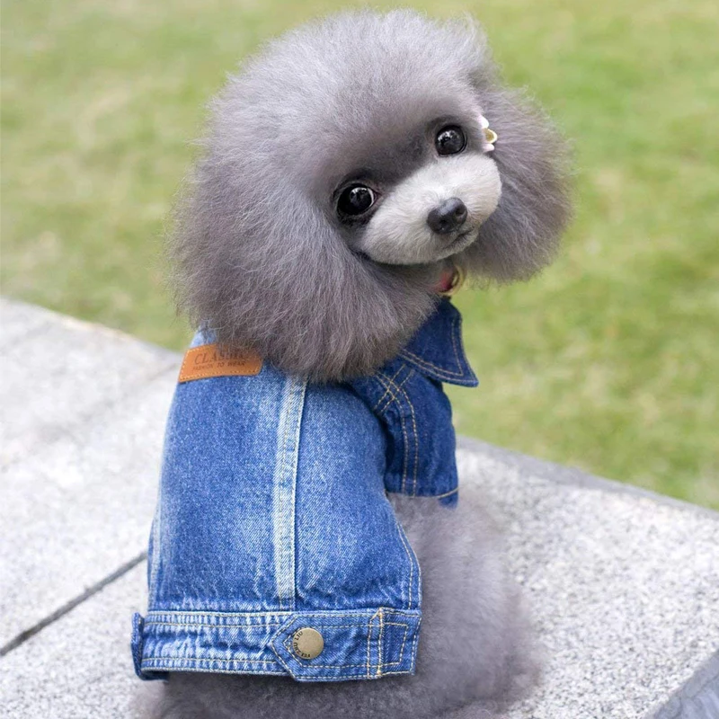 

Pet Vests Dog Denim Jacket Hoodies Puppy Jacket for Small Medium Dogs, Red ,apricot,blue