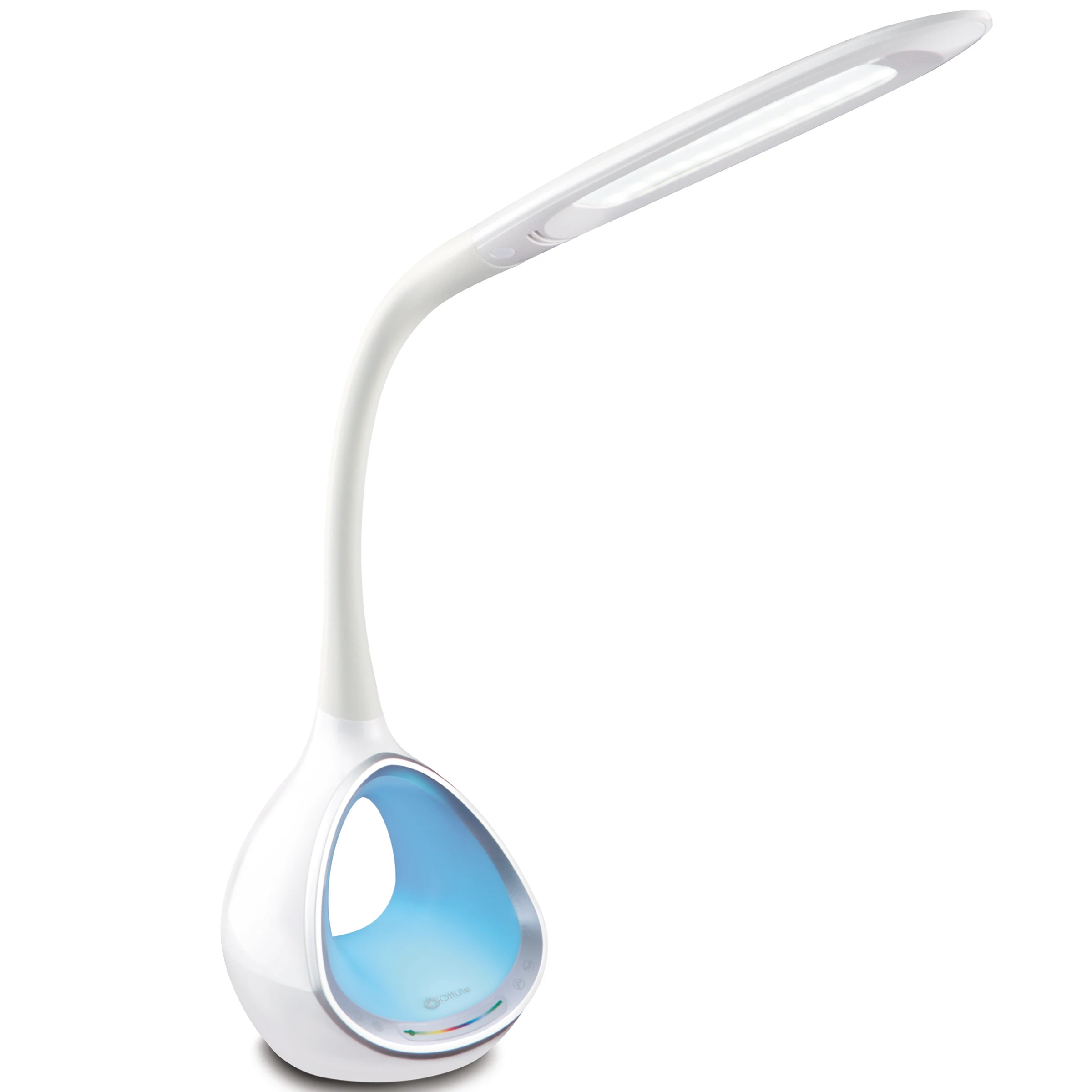 OttLite LED Desk Lamp With Color Changing Tunnel White Daylight Warm And Cool Light