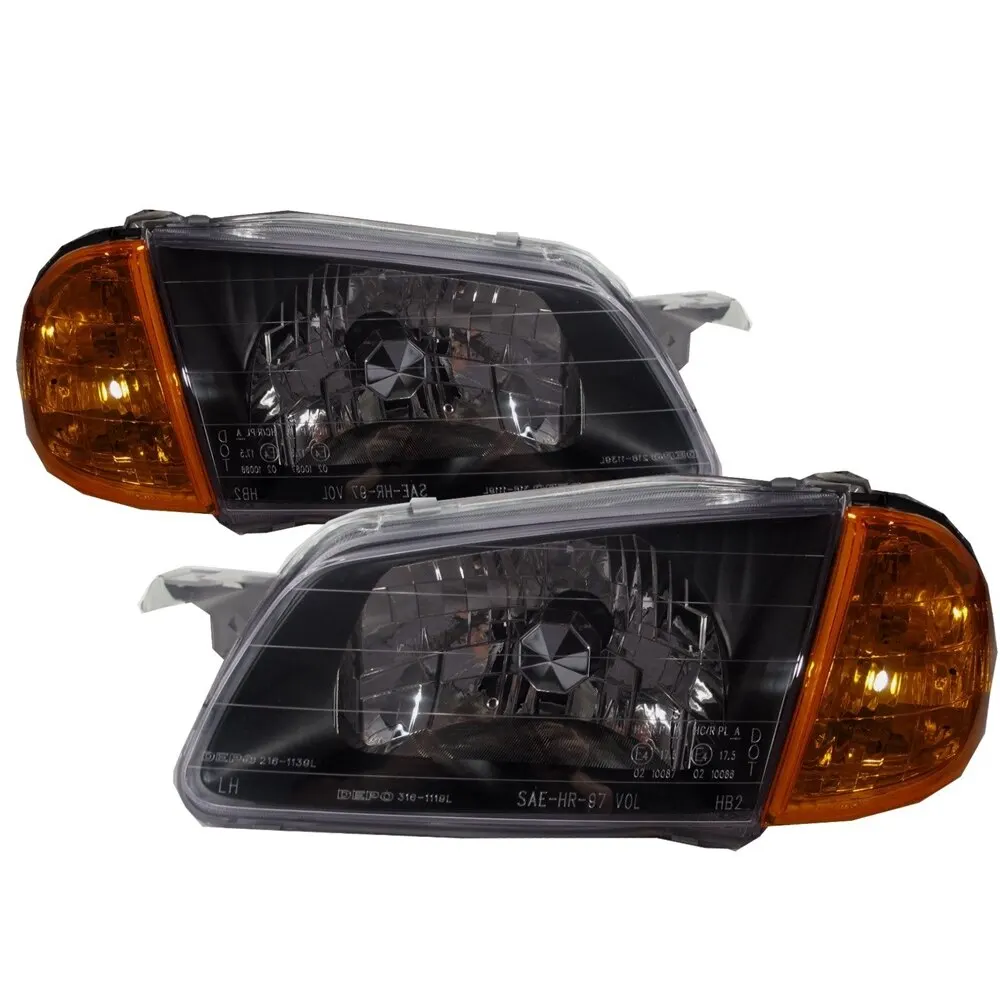 

Astina BJ 1998-2000 Sedan/Wagon Clear Headlight Headlamp BLACK V2 for MAZDA LHD