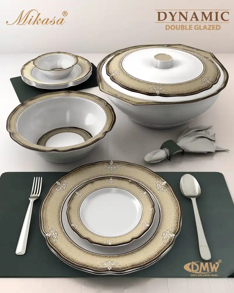 Melamine Dinner Set Dynamic Buy Dove Melamine Ware Is Well Know And Reliable Brand In The Pakistan Of Dinner Ware Pretty Looking Plates Which Has Floral Color And Quality Exquisite Range Of