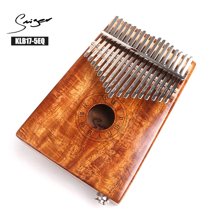 

Solid koa kalimba 17 keys with EQ better sound kalimba buy thumb piano kalimba musical instrument with zipper bag