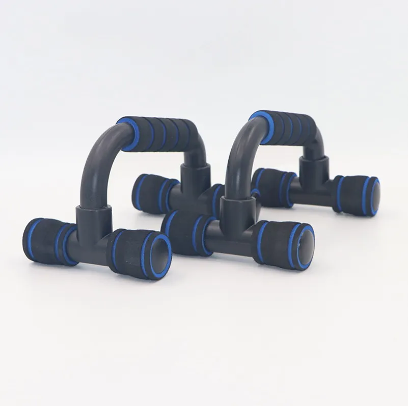 

Fitness Push up Roll Steel Handles Stand Home Workout Equipment with Cushioned Foam Grip for Strength Training, Red, orange,blue