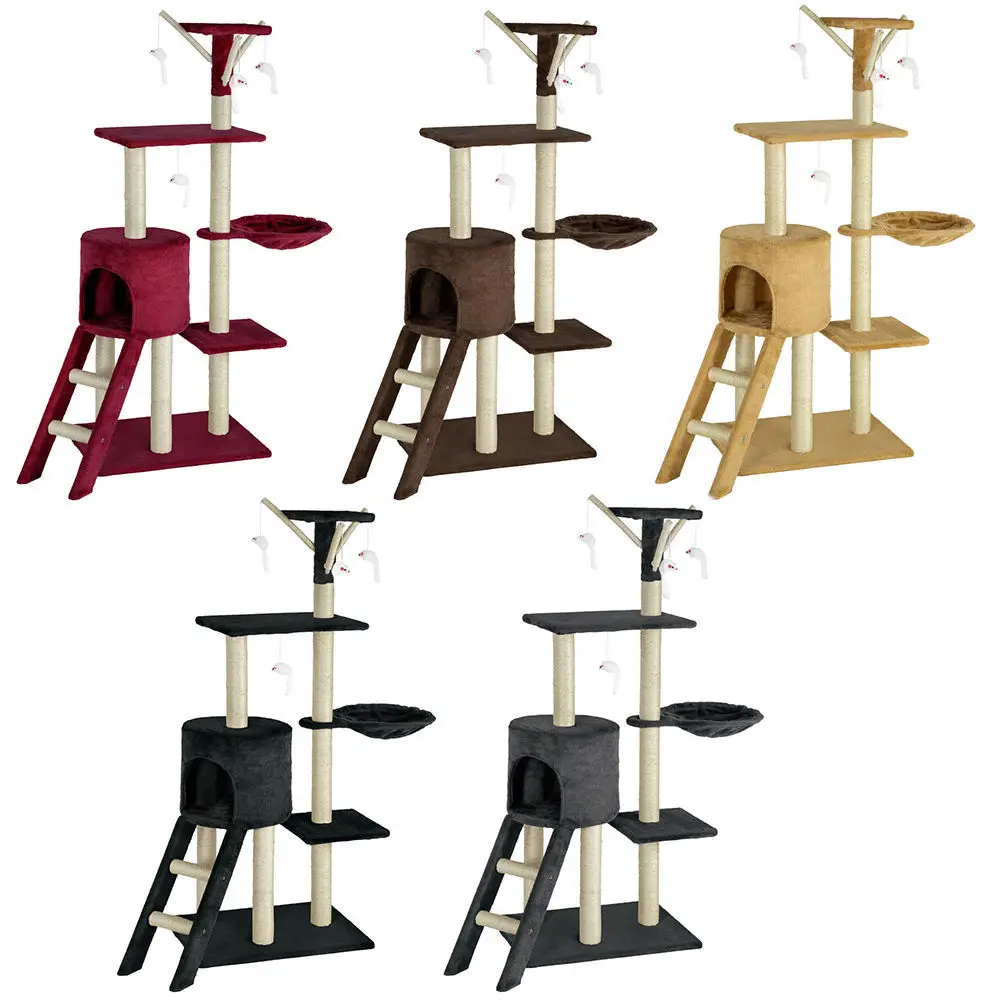 

Wholesale 5 Colors Cat Tree House  Cat Sisal Tube Barrel, Customized