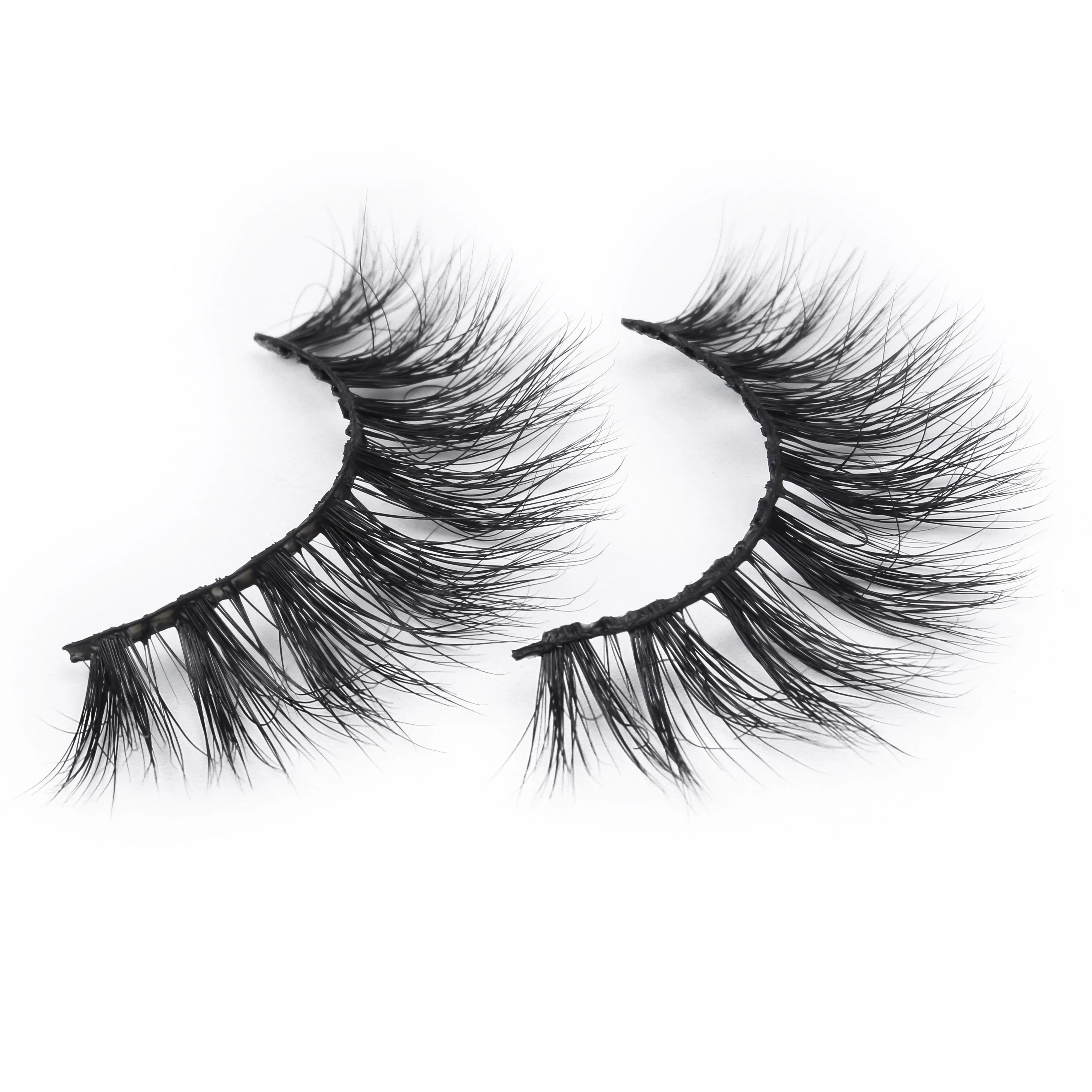

best selling free sample ready to ship with packaging real mink lashes, Natural black