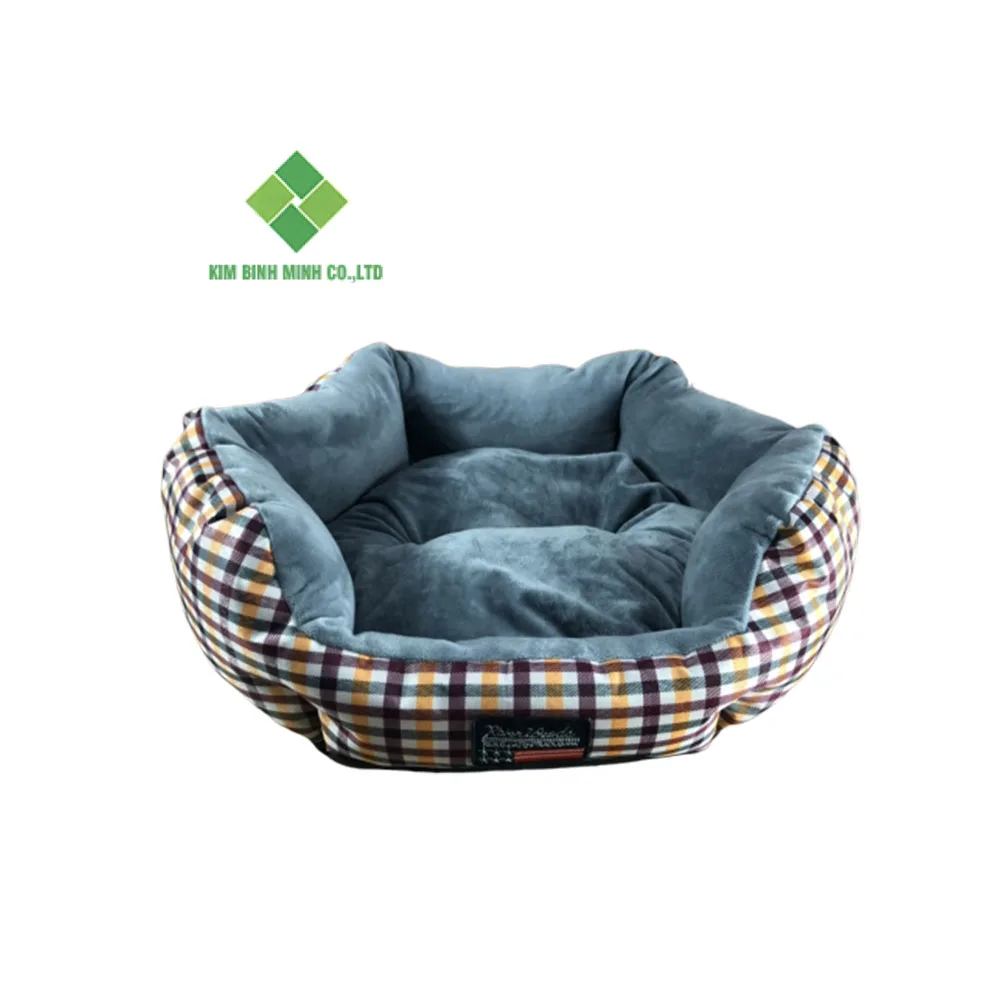 round memory foam dog bed