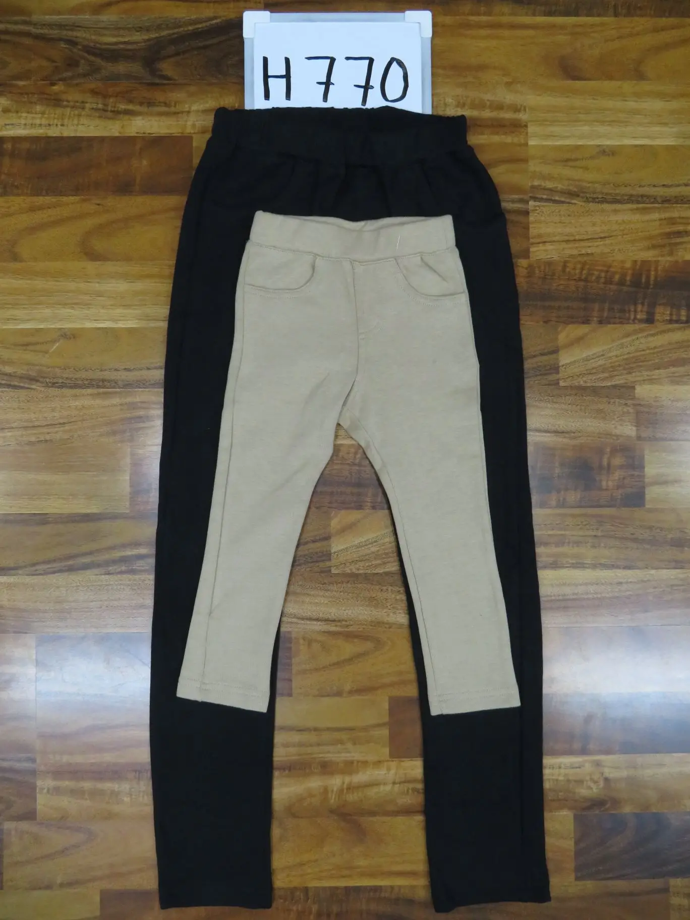 girls khaki jeggings