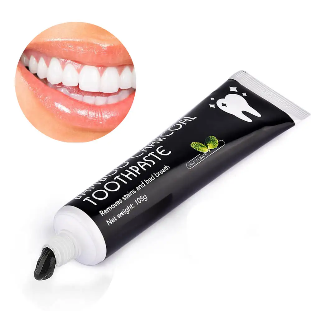 

Hadiyah Factory Amazon eBay Hot Sale Dropshipping Mint Flavor Ingredient Bamboo Charcoal Teeth Whitening Black Toothpaste