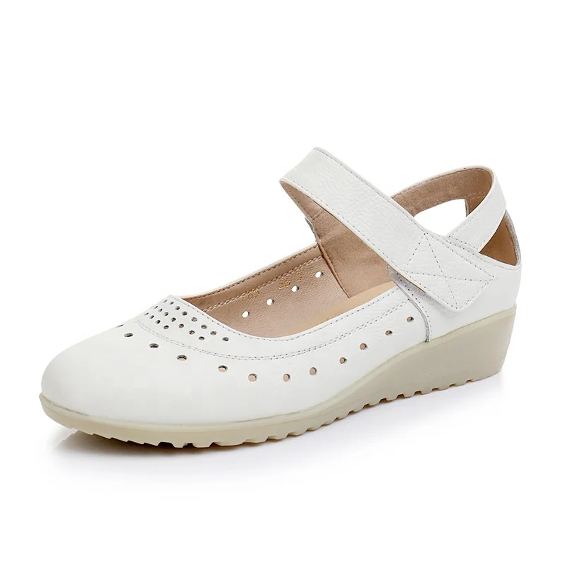 

Cow Leather Women White Anti-Slip Hospital Nurse Shoes