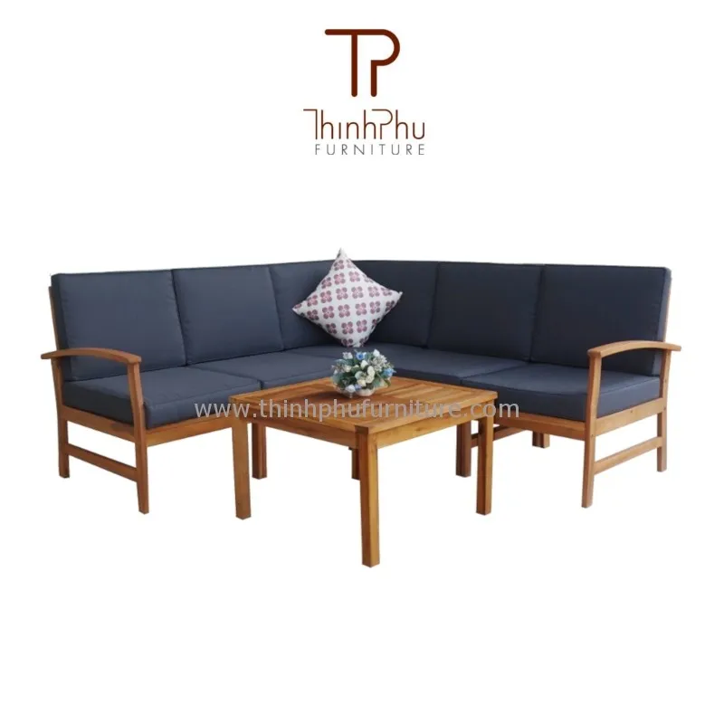 Rachel Corner Sofa Set Acacia Wood Outdoor Furniture Buy Sofa Set Vietnam Furniture Garden