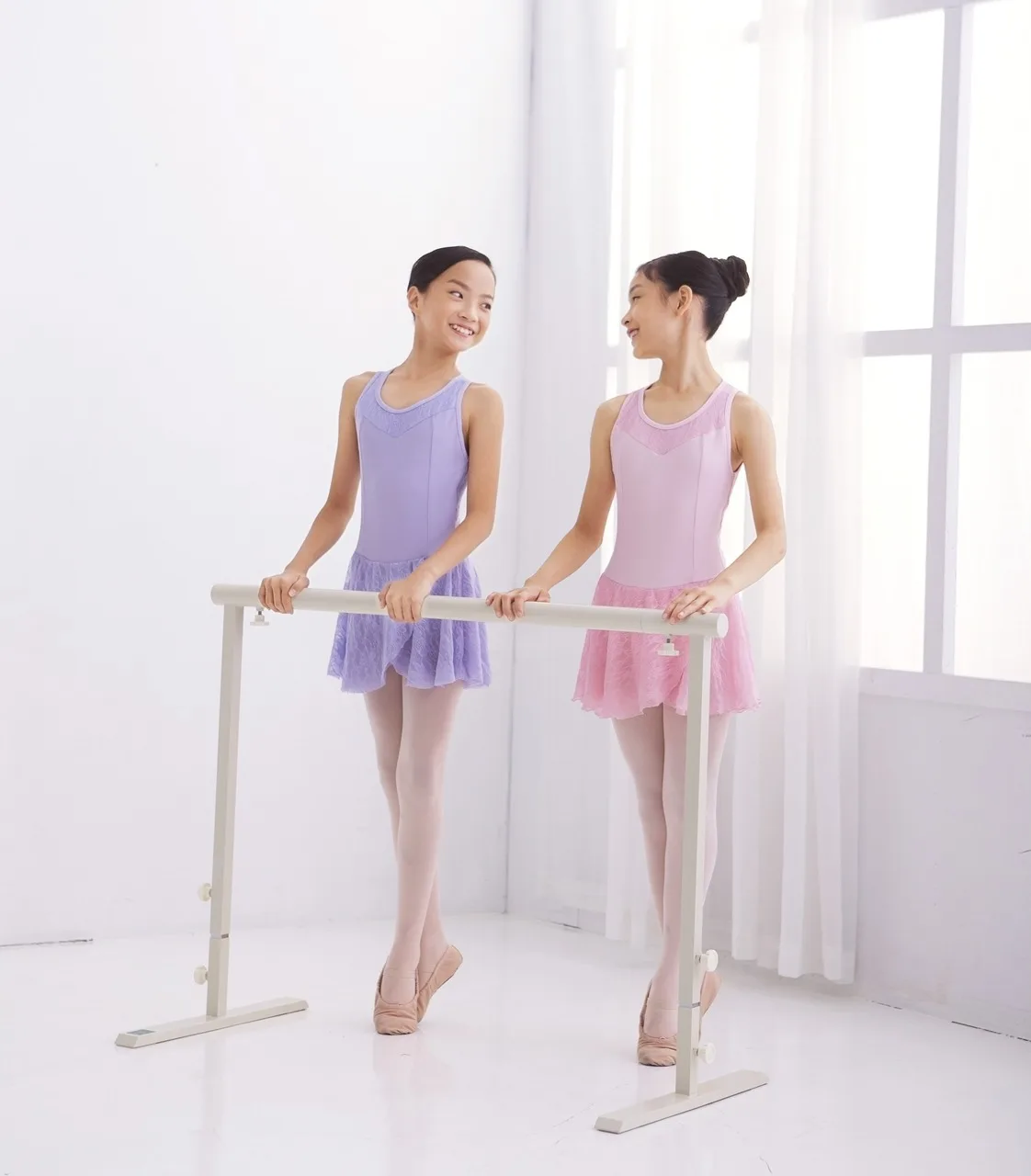 NWT Leo Dance Ballet Skirted Tank Leotard Dress Lilac Girls Sizes LD147CK 