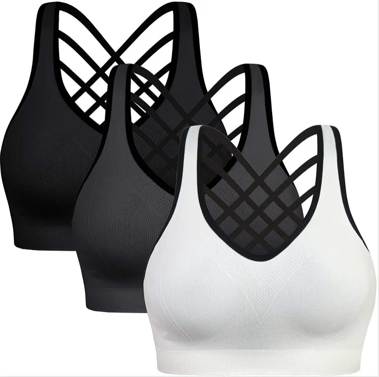 

custom wholesale women workout clothing active wear women bra top yoga bra Sports Bra Women's Running, 4 colors