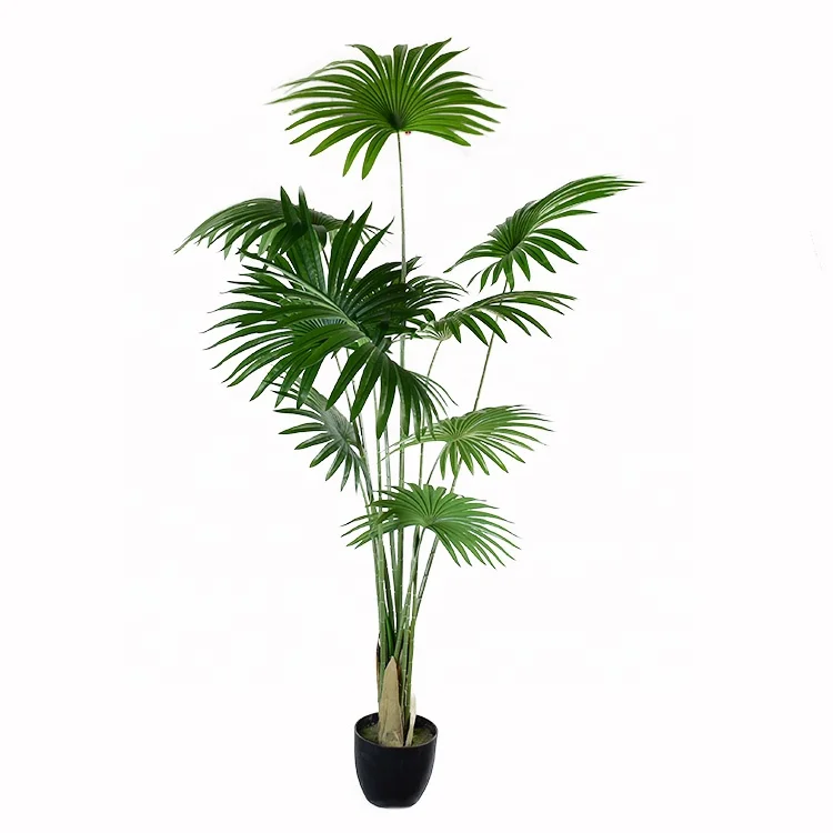 

Leaf Large Realistic Artificial Palm Tree 160cm Fan Areca Palm Plant Outdoor Tropical Conservatory Office Garden Plant