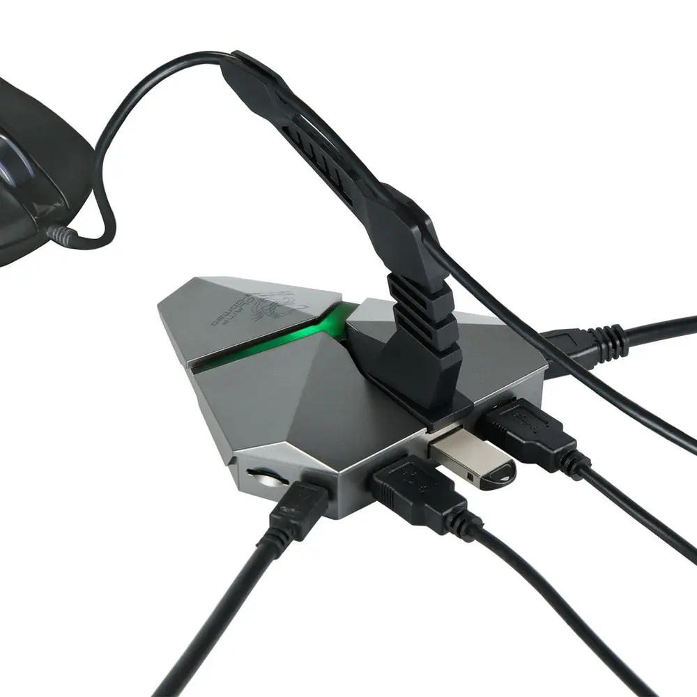

Gaming Mouse Bungee 3-port 3.0 USB Hub SD Card Reader LED Hub Cable Wire Organizer