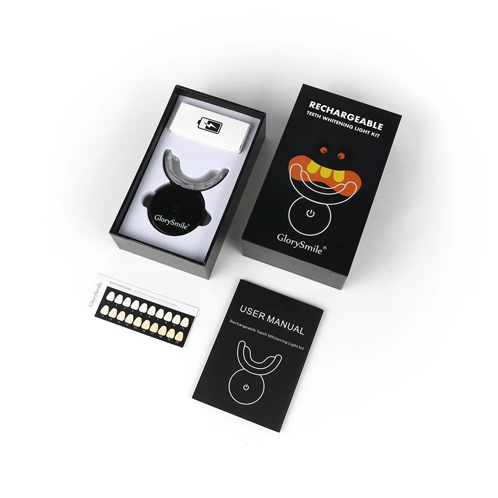 

2019 Private Label New Formula Whitening Gel Home Rechargeable Teeth Whitening System Kit With Led Light