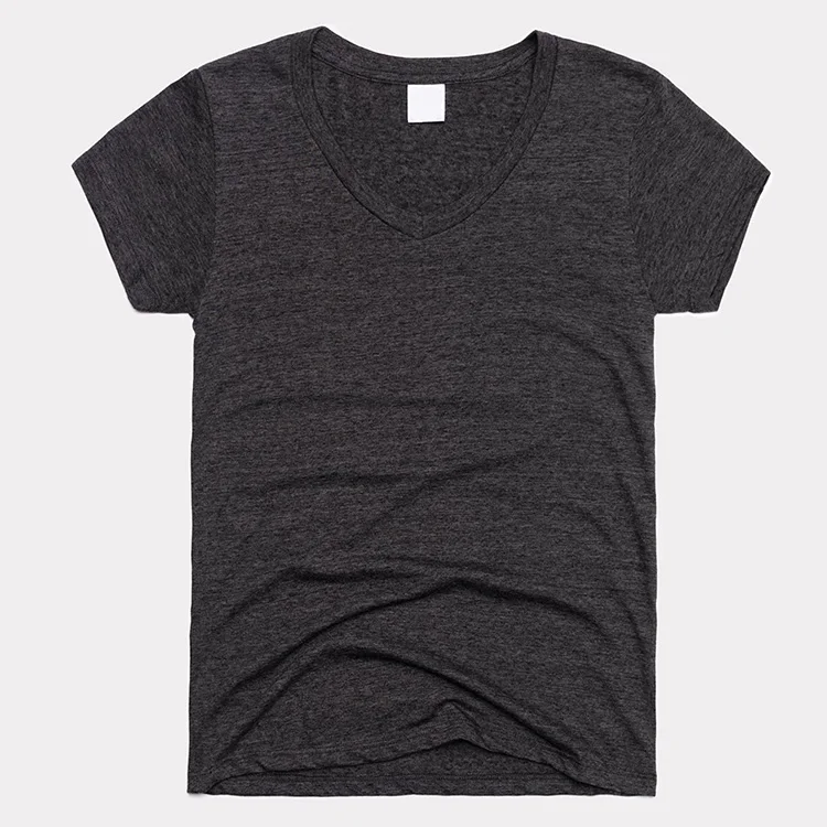 Custom Womens Black V Neck Tshirt Ladys Vintage Wash T Shirt - Buy T ...