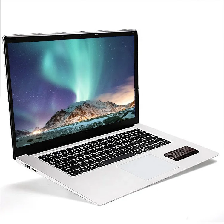 

Low MOQ Customized brand 15.6 inch Laptop Notebooks with Intel Apollo lake J3455 8GB big Battery, Black white silver