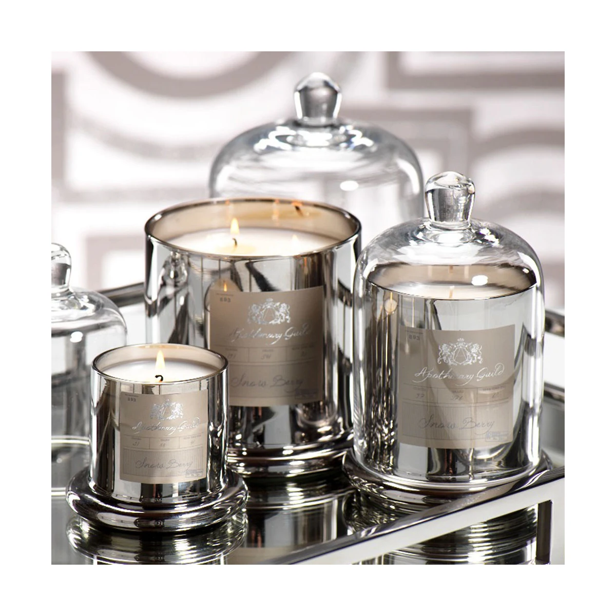 Luxury Glass Dome Cover Scented Candle Holder Jars By For Home Exim