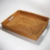 Vietnam handmade tableware woven bamboo wicker rattan serving storage tray