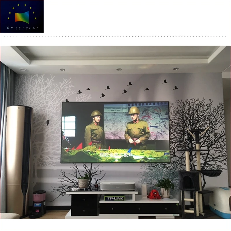 

4K alr xyscreen daylight projector screen with 12mm ultra narrow frame for home theater