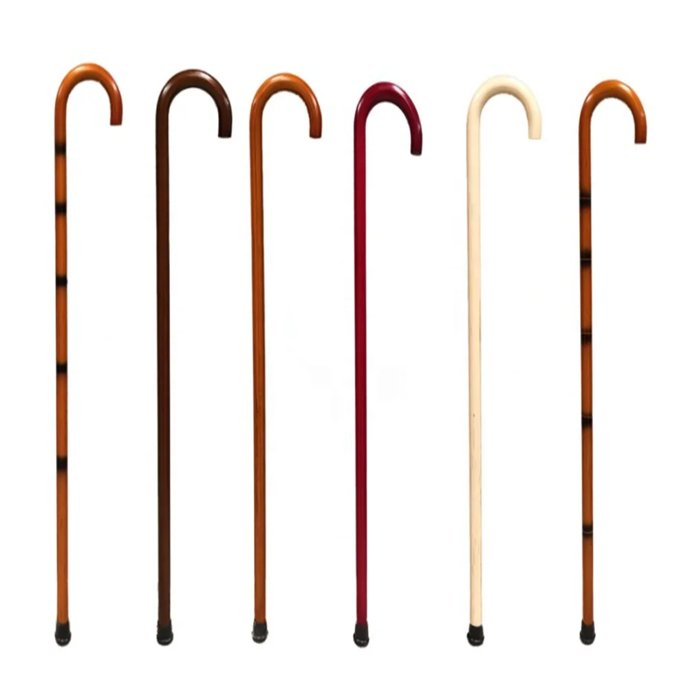 

wholesale custom outdoor survival nordic Cane Elderly Care Hiking Titanium wooden carved walking sticks