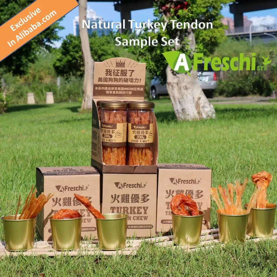 

Alibaba Exclusive Sample Set for Pet Treats Turkey Tendon (100% Natural)