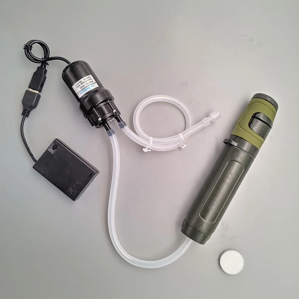 

camping hiking portable slports water filter with pump,direct drinking