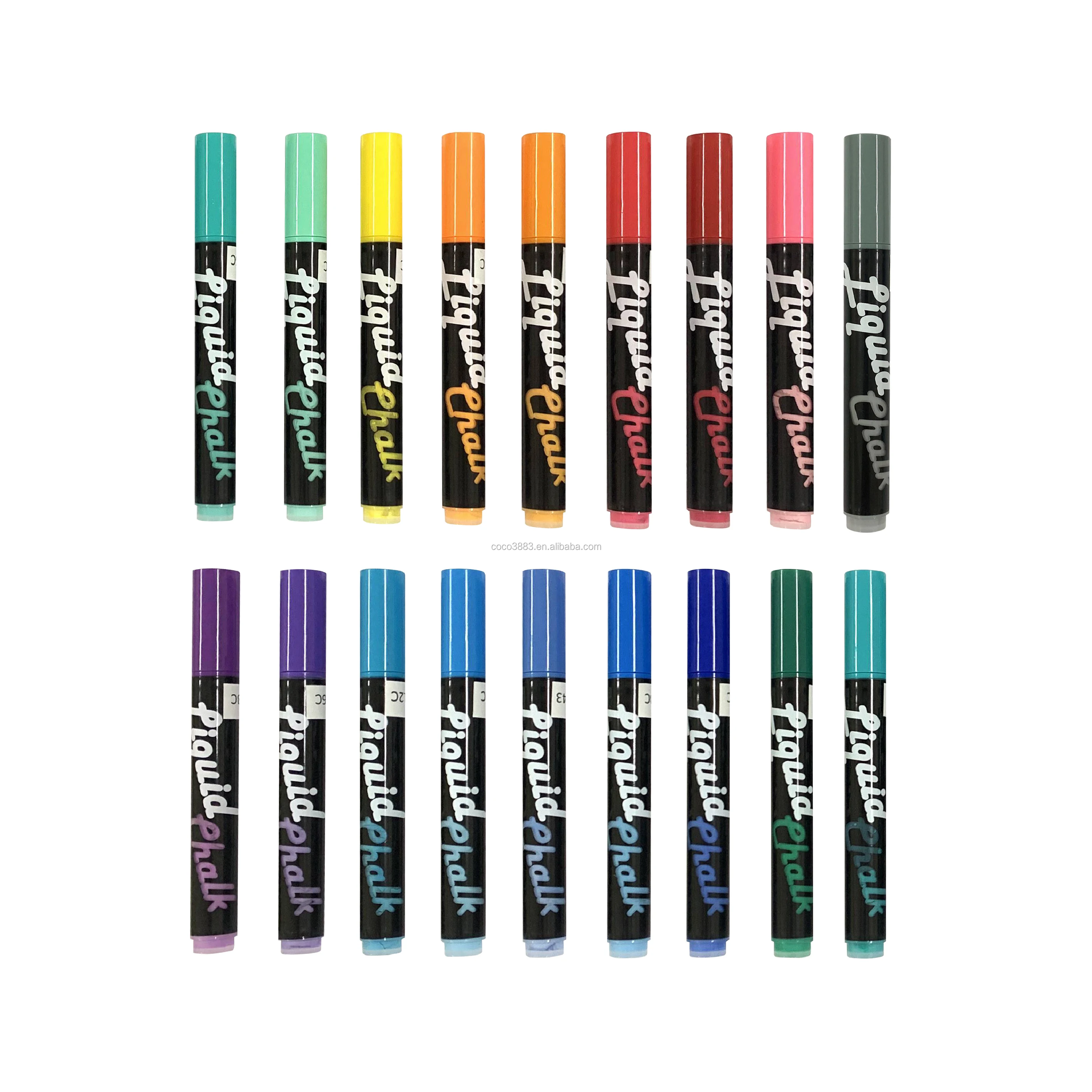

Easy Erasable Assorted Fluorescent colors Glass Chalk Marker