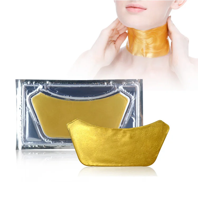 

Wholesale Personal Skin Care Gold Collagen Crystal Neck Mask, Gold,black