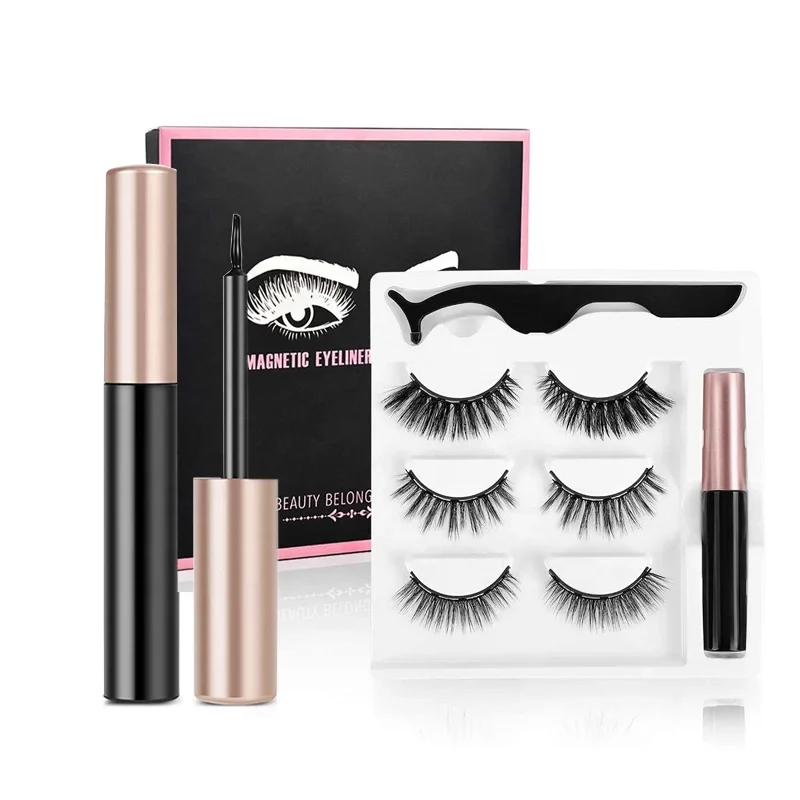 

wholesale 3d mink lashes custom luxury 3 pair eyelashes packaging boxes, Custom color