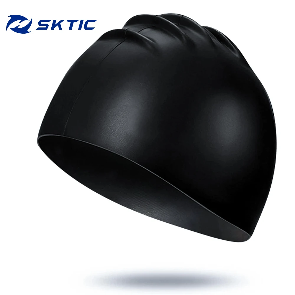 

SKTIC swimming cap underwater gear wholesale high quality silicone swim cap, Oem