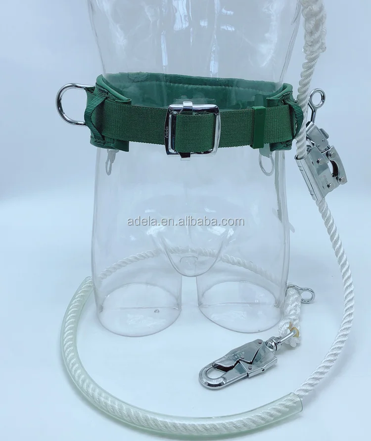 Taiwan Adela electrician Safety Working Belt With Fall Protection Lanyard