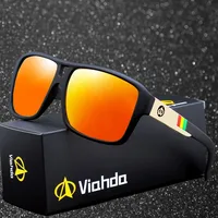 

Viahda Wholesale High Quality Polarized Sunglasses For Men Driving Fashion Brand Designer Women Square Mirror Sun Glasses Male