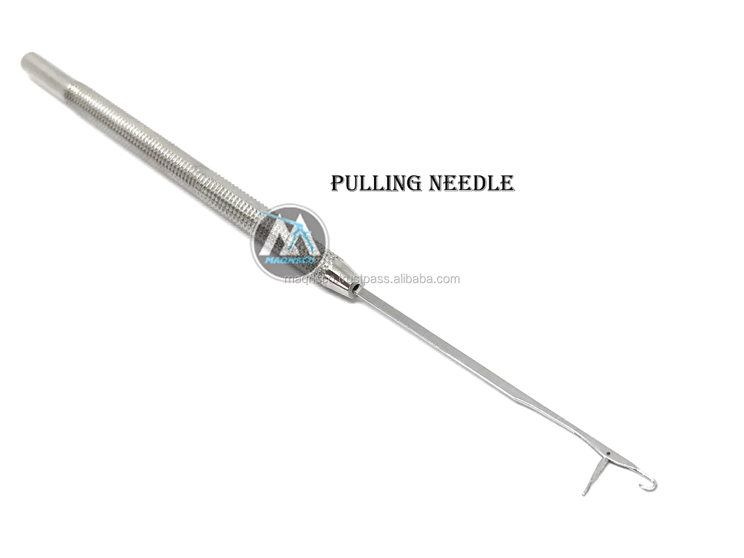 Professional Hair Extension Puling Needles Set Of 10 Pcs With Grooved Handle 6inches Long