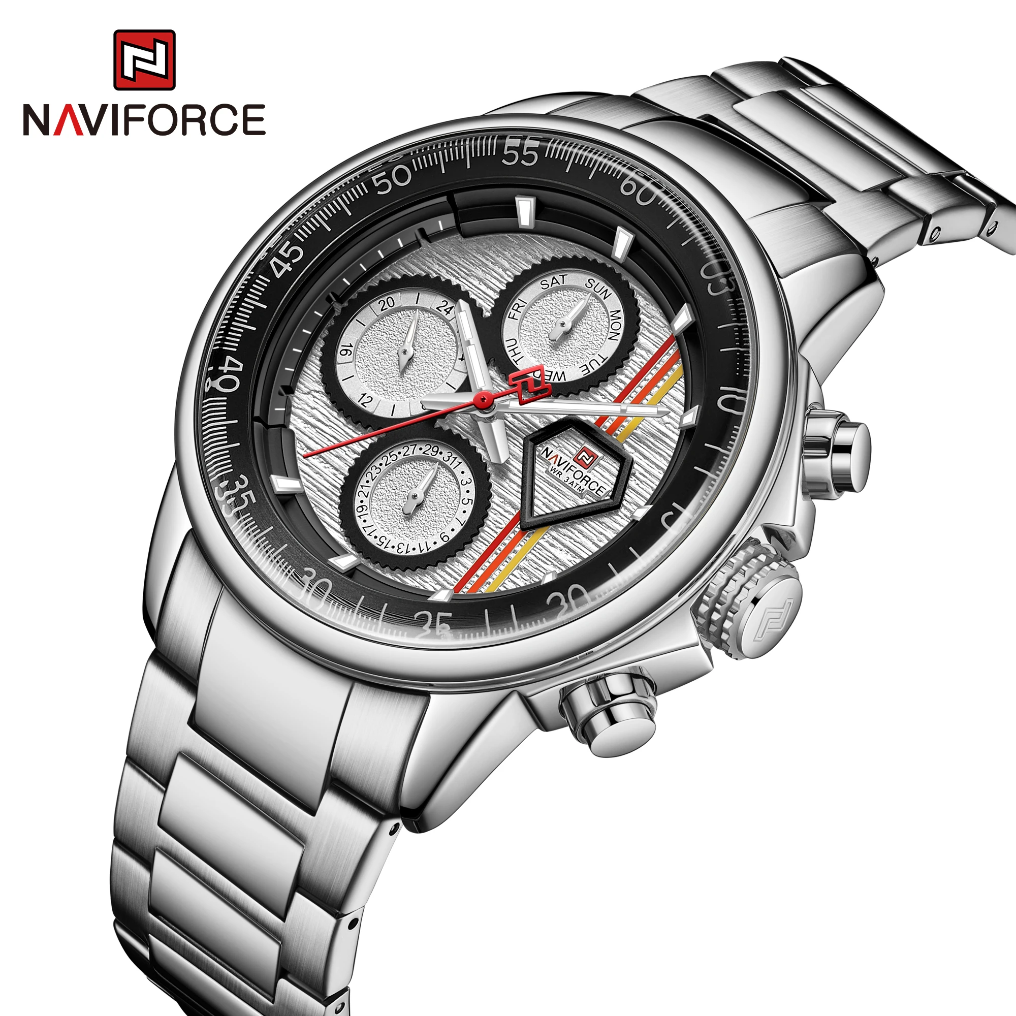 

NAVIFORCE 9184 Luxury Mens Watches Multi function Auto Date Waterproof Clock Fashion Casual Quartz Wristwatch Relogio Masculino
