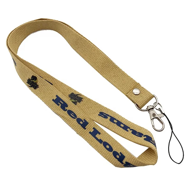 
Customized design fashionable flat polyester silk printing flat neck lanyard 