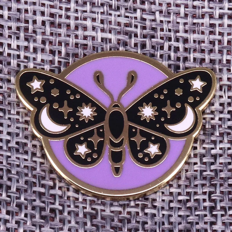 

Moth Lapel Pin Gorgeous butterfly brooch Fabulous addition to outfit or bags