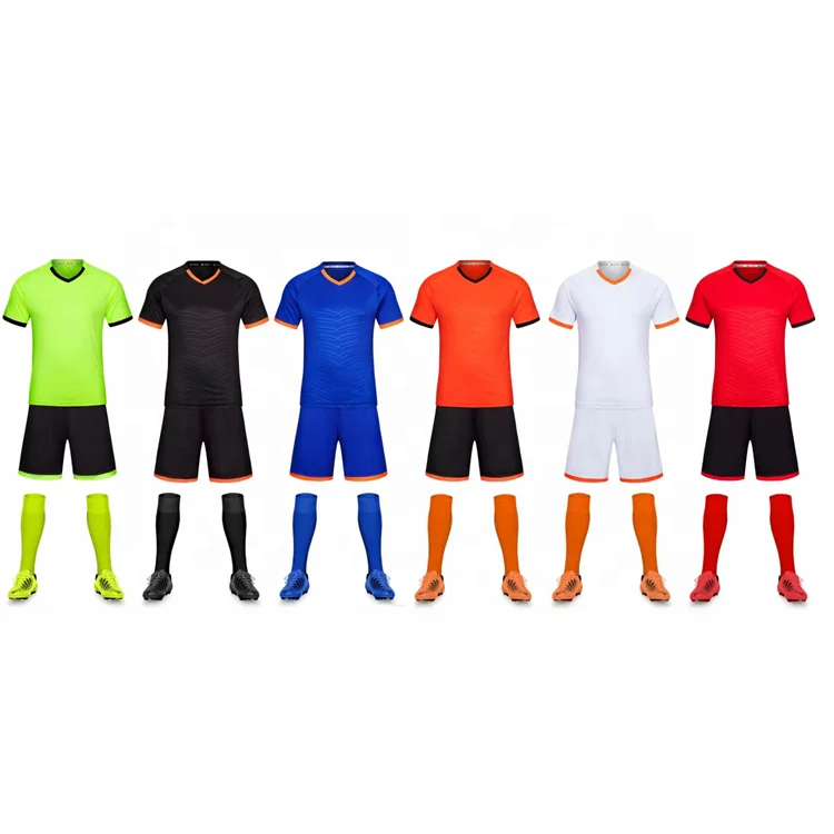 

Sportswear Stocked Wholesale Soccer Kits Unisex 2021 New Jersey Football, Any colors can be made