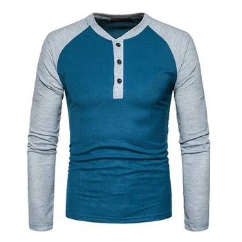 Custom Design Full Arm Two Color Long Sleeve T Shirt For Men T-shirt ...