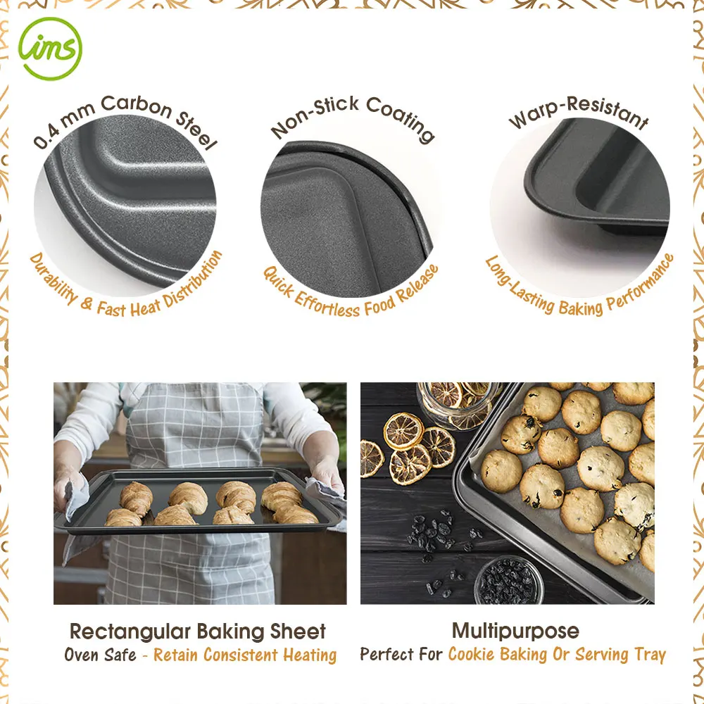 Premium Carbon Steel Baking Sheet Cookie Cake Pan Buy Non Stick Cookie Sheet Cake Medium Size