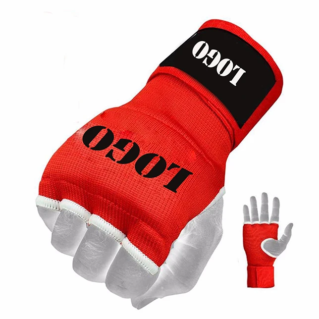 Customized Logo Gel Padded Inner Gloves Hand Wraps Quick Hand Wraps Gel