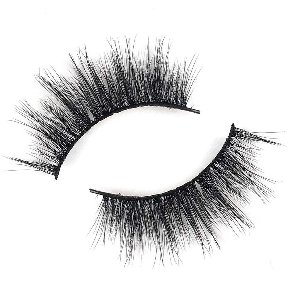 

15mm 20mm Faux Mink Lashes Mink Eyelashes Vendor Customized Box Lashese With Glue And Tweezers