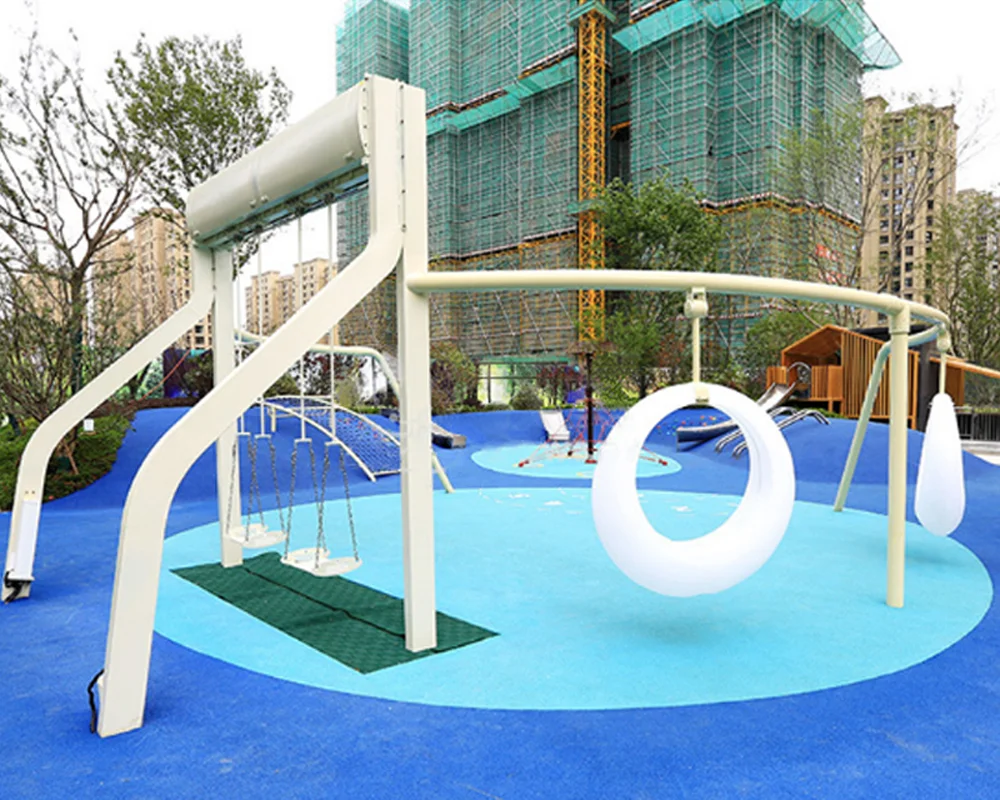 Modern customized solar panel charge led swing