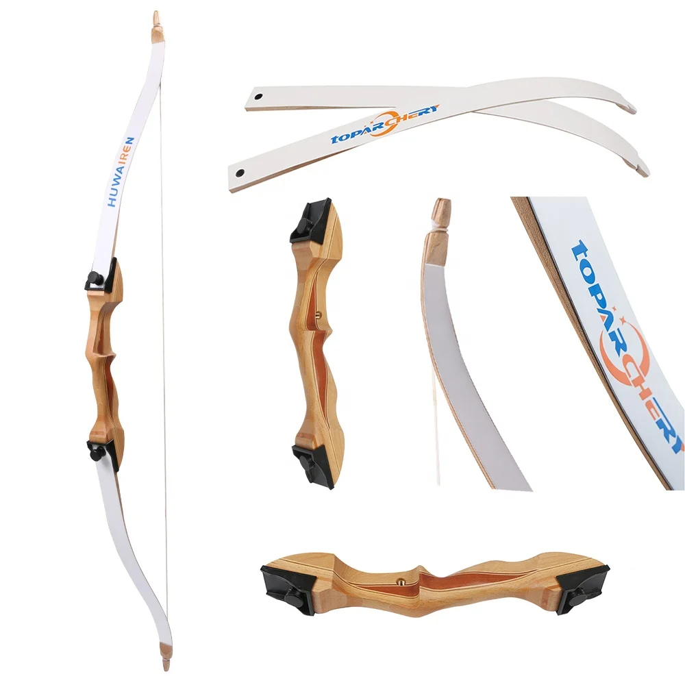 

TopArchery wooden hunting recurve bow 10-40lbs archery take down recurve bow for shooting